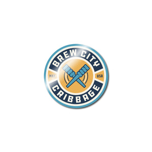 Brew City Cribbage Logo Pin