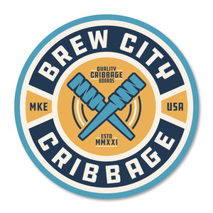 Brew City Cribbage Sticker